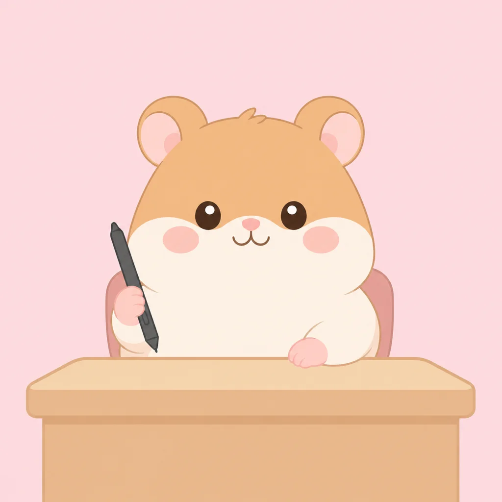 A hamster character for the ISTP consumer type