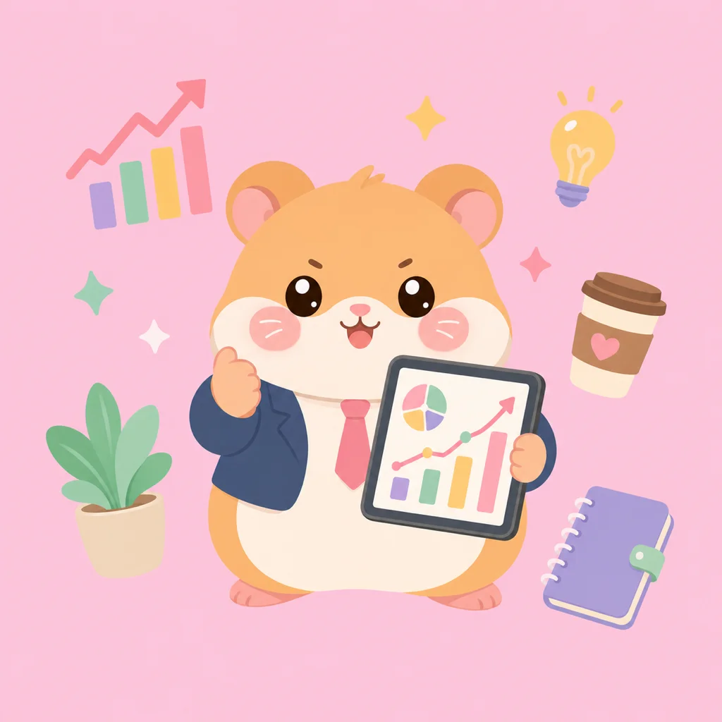 ENTJ 소비유형을 표현한 햄스터 캐릭터