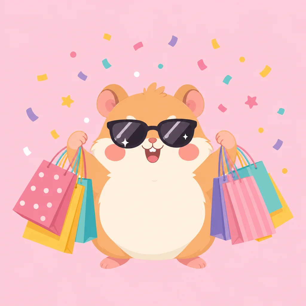 ESFP 소비유형을 표현한 햄스터 캐릭터